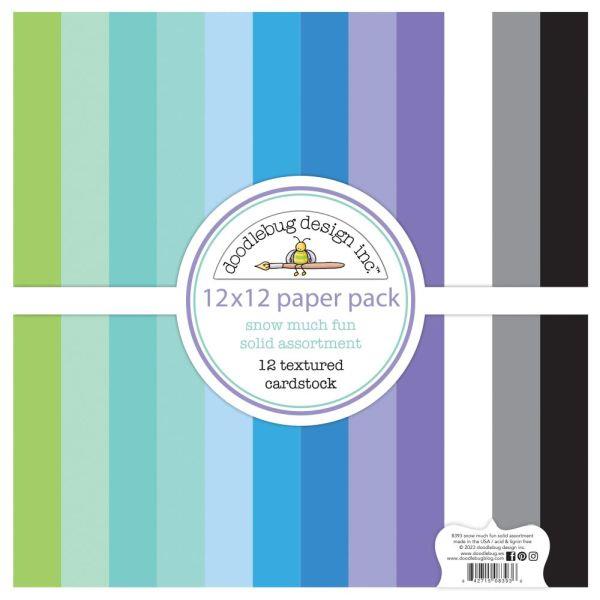 Snow Much Fun - 12x12 Collection Kit - Textured Cardstock