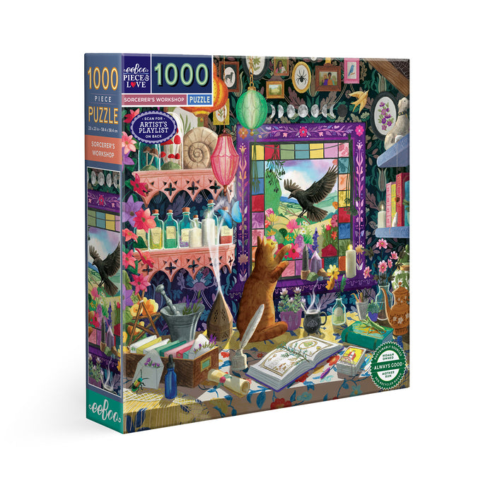 Sorcerer's Workshop 1000 brikker puslespil fra eeBoo