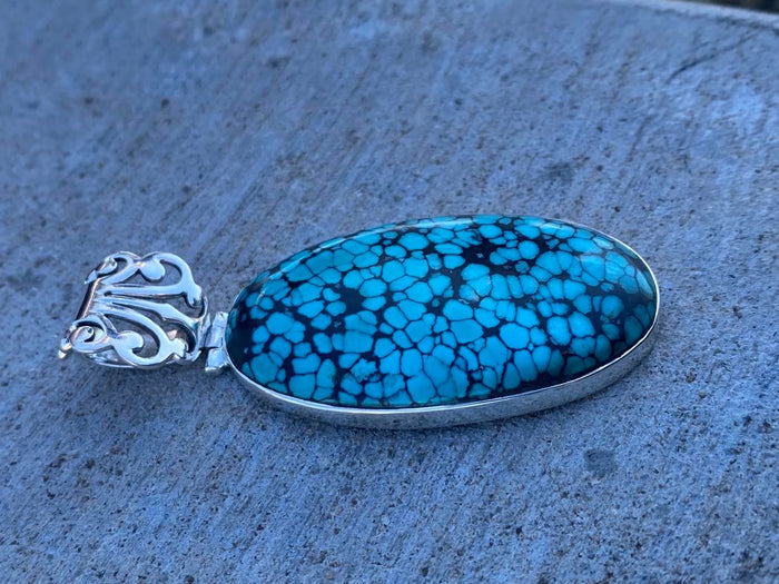 Spiderweb Turquoise ~ "When spiderwebs unite, they can tie up a lion." African Proverb