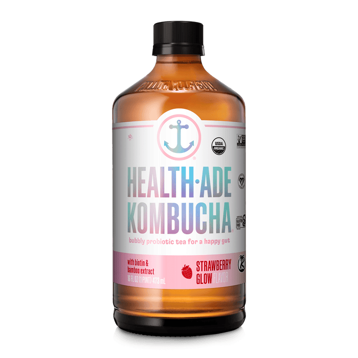 Strawberry Glow Glow Up Kombucha Health-Ade