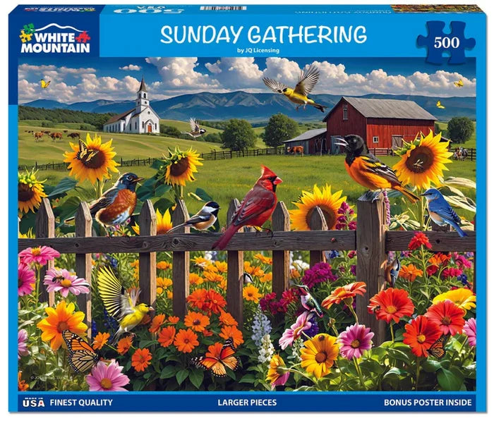 Sunday Gathering - 500 Piece Jigsaw Puzzle