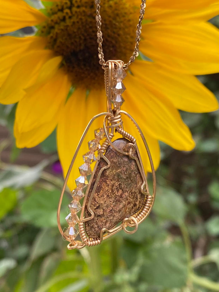 Swarovski Crystal 18K Wire Wrap