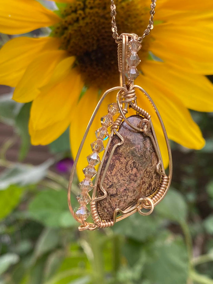 Swarovski Crystal 18K Wire Wrap