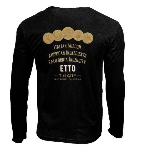 T-shirt (Long Sleeve) Black Etto - Etto Pasta