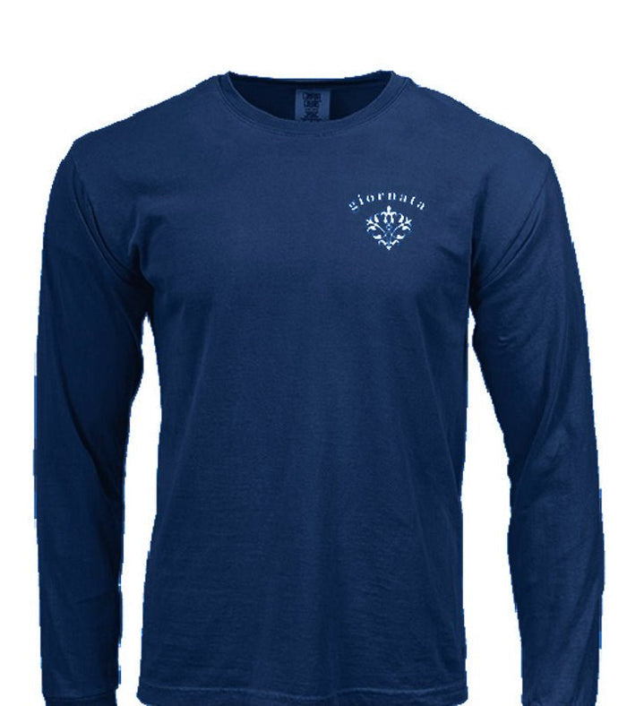 T-Shirt Navy Giornata Long Sleeve - Etto Pasta