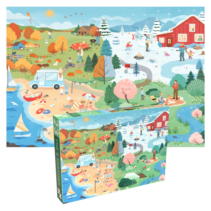 The 4 Seasons 1000 brikker puslespil fra Penny Puzzle