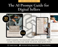 ChatGPT Prompt Guide digital sellers ebook cover mockup — learn AI prompt mastery for content creation and sales optimization