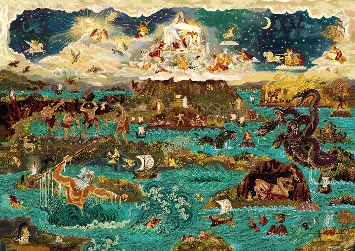 The Odyssey and Greek Myths puslespil med 1000 brikker fra Laurence King
