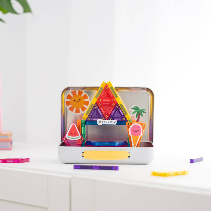 Travel Mini Pack 32 Piece Magnetic Tiles – CONNETIX