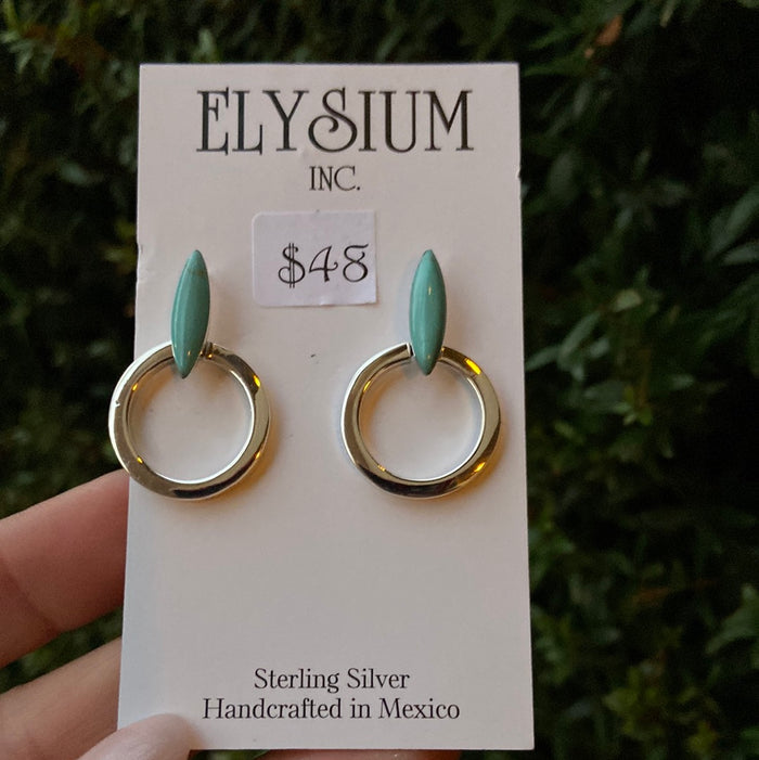 Turquoise Ring Earrings