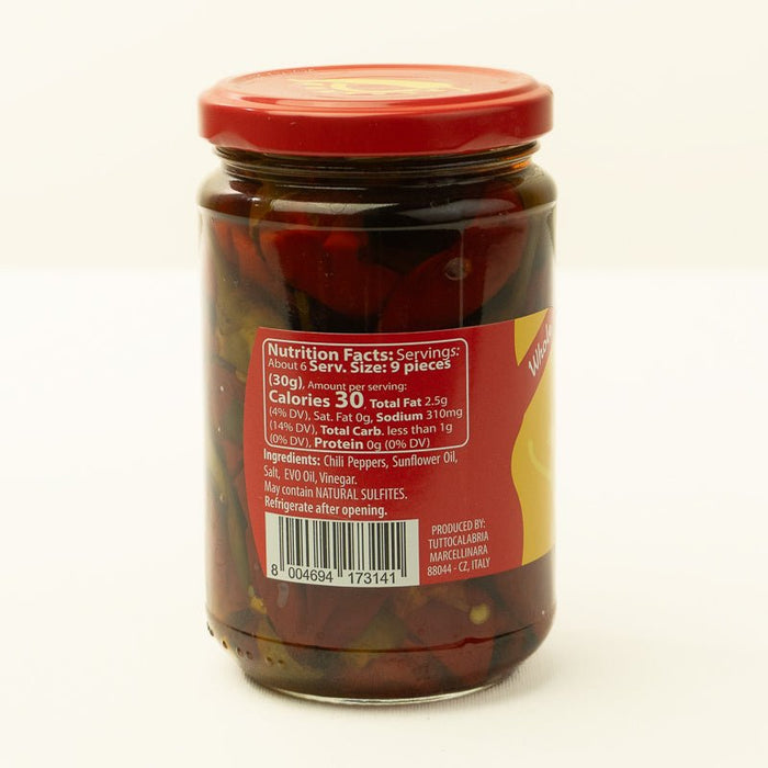 Tutto Calabria Chili Peppers (Hot Long Peppers) - Etto Pasta