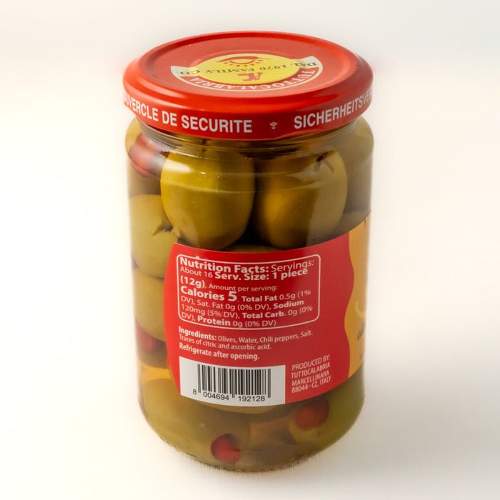 Tutto Calabria Piccoliva Olives Stuffed with peppers - Etto Pasta
