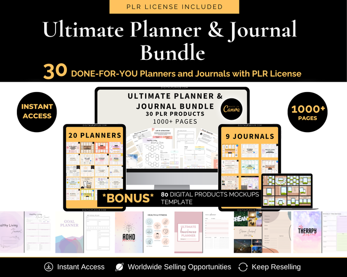 Ultimate Planner & Journal Bundle