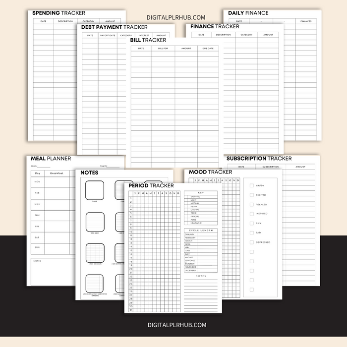 Undated Printable Planner