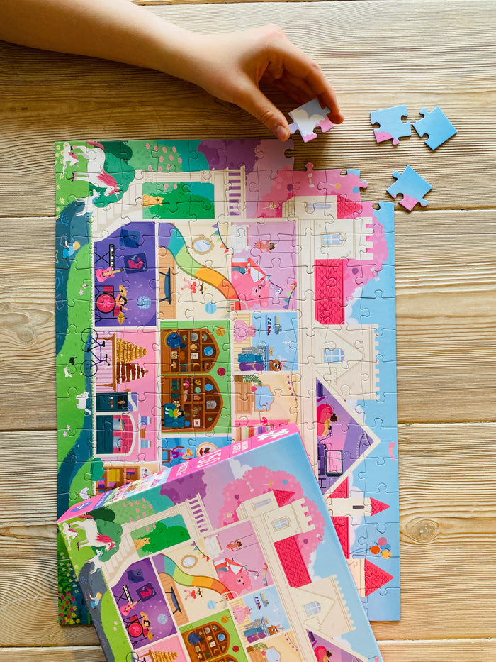 Unicorn Castle 150 XL brikker børnepuslespil +5 år fra Penny Puzzle