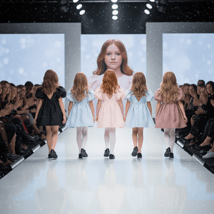 V-Back Organza Tutu Dress – Light Blue – DOLLY by Le Petit Tom