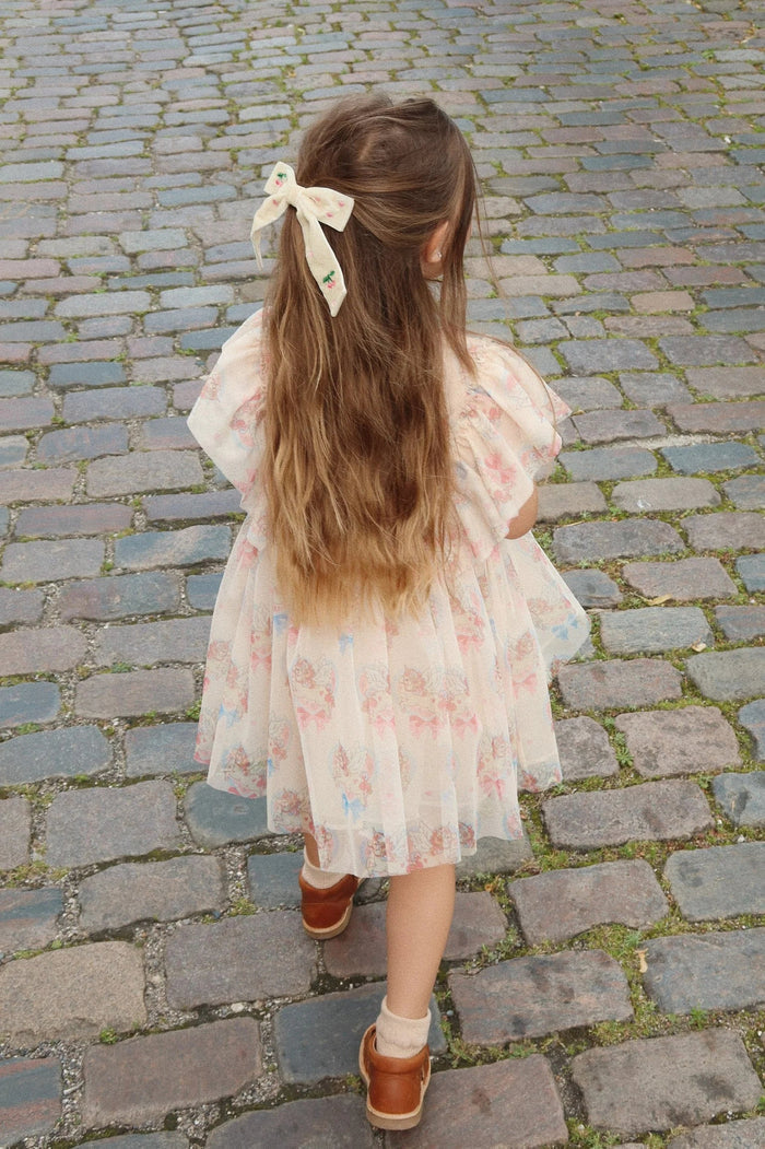 Velvet Bow Pearly Hair Clip – Konges Sløjd