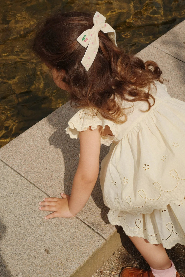 Velvet Bow Pearly Hair Clip – Konges Sløjd