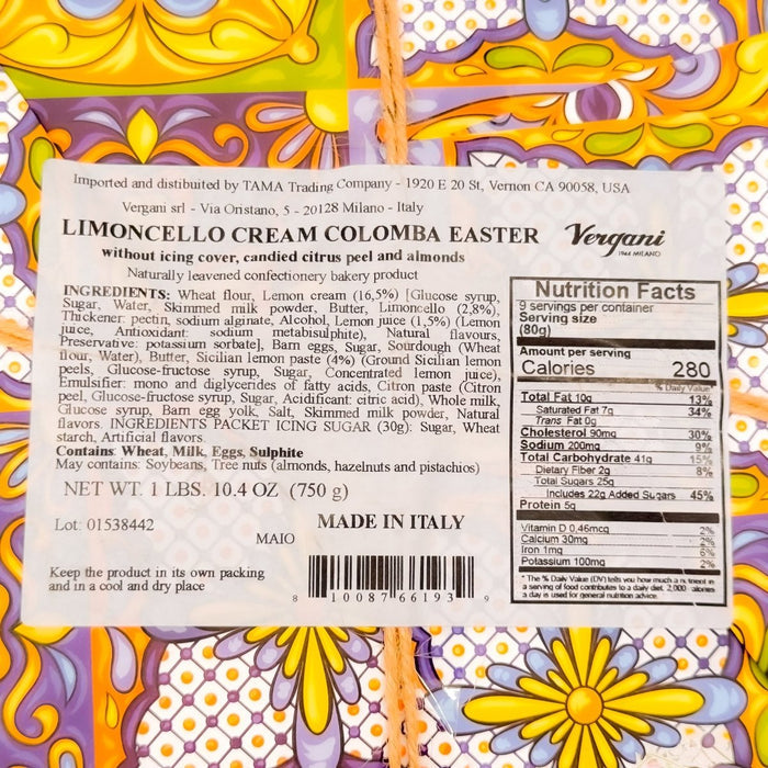 Vergani Colomba Limoncello - Etto Pasta