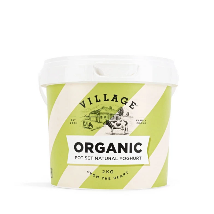 VILLAGE ORGANIC NATURAL YOGHURT 2 KG
