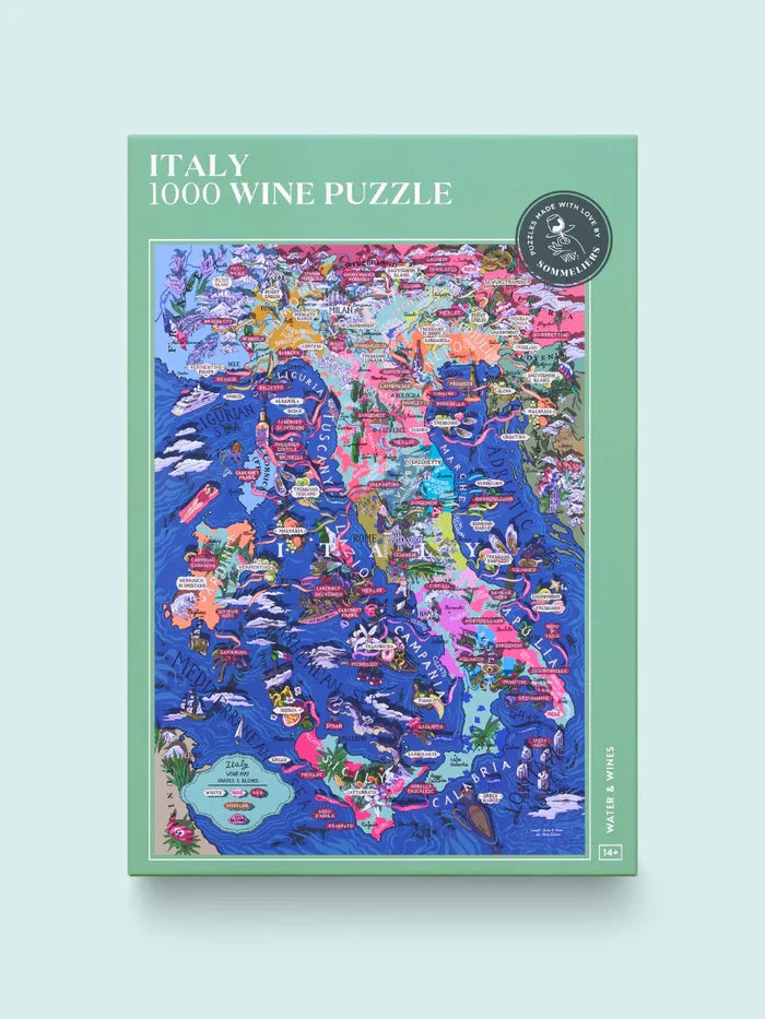 Vinpuslespil Italien 1000 brikker Water & Wines