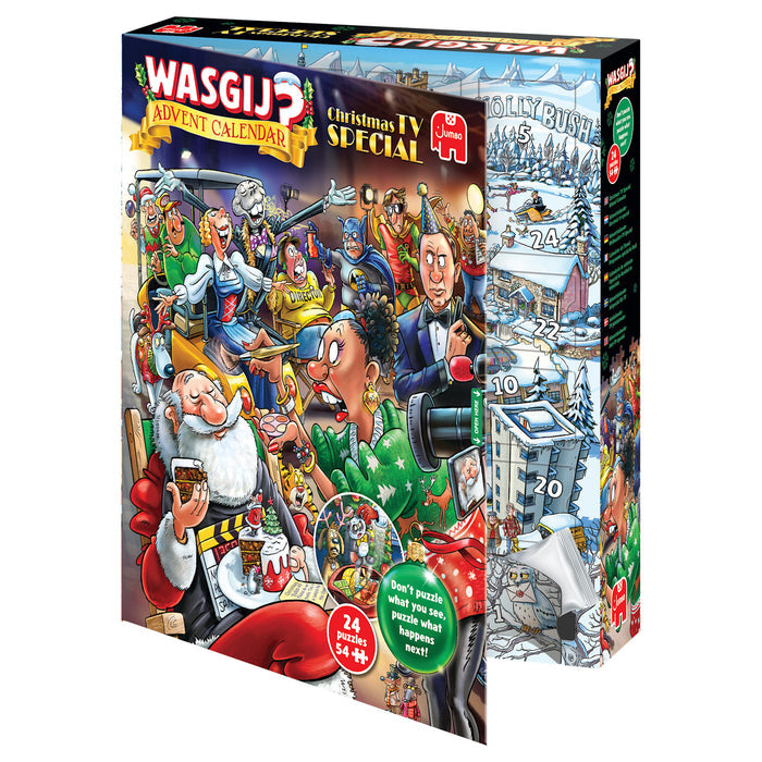 Wasgij Puslespilskalender 2026 TV Special - 24 minijulepuslespil