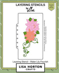 Water Lily Flourish - Slimline Layering Stencils